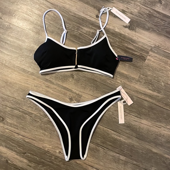 Victoria's Secret Other - Victoria's Secret black and white iconic scoop Brazilian bikini